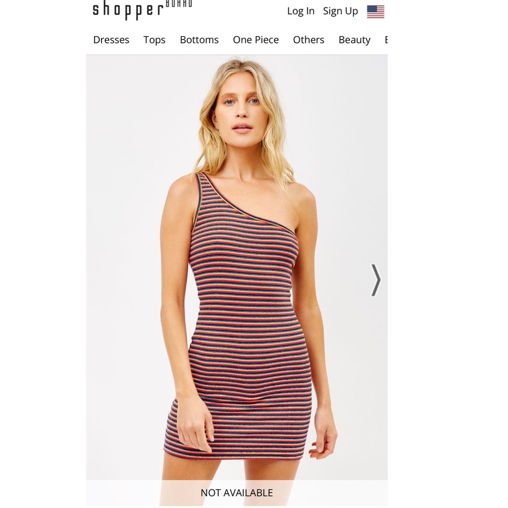 Frankie’s bikinis one shoulder mini dress